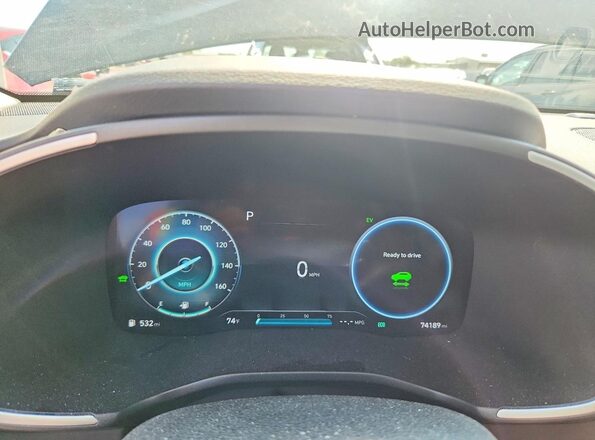 KM8S5DA15NU047786 2022 HYUNDAI SANTA Black Vista del cuadro de instrumentos