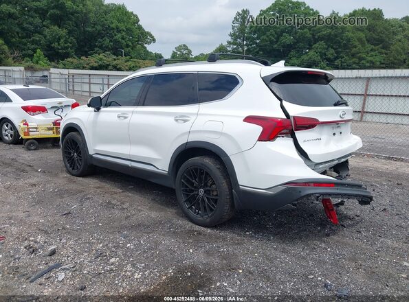 KM8S5DA19MU011078 2021 HYUNDAI SANTA FE HYBRID White Задня ліва чверть