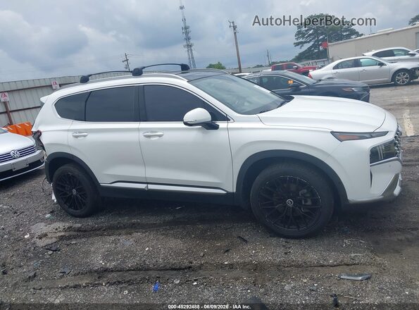 KM8S5DA19MU011078 2021 HYUNDAI SANTA FE HYBRID White Вид задньої частини салону