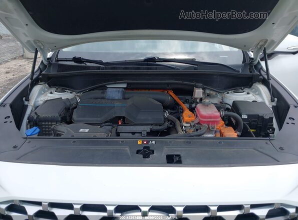 KM8S5DA19MU011078 2021 HYUNDAI SANTA FE HYBRID White Вид ззаду