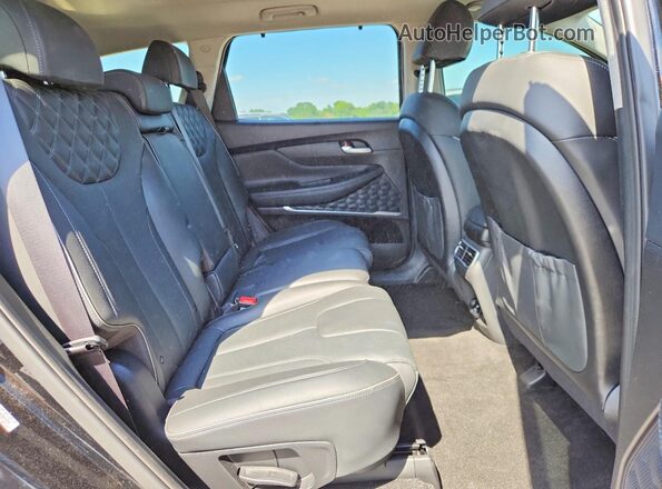 KM8S5DA19NU054255 2022 HYUNDAI SANTA Black Rear interior view