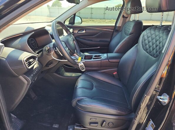 KM8S5DA19NU054255 2022 HYUNDAI SANTA Black Front interior view