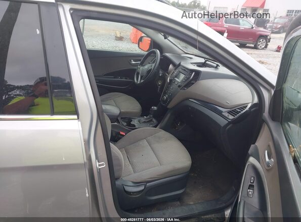 KM8SM4HF3GU161390 2016 HYUNDAI SANTA FE Gray Widok wnętrza z przodu