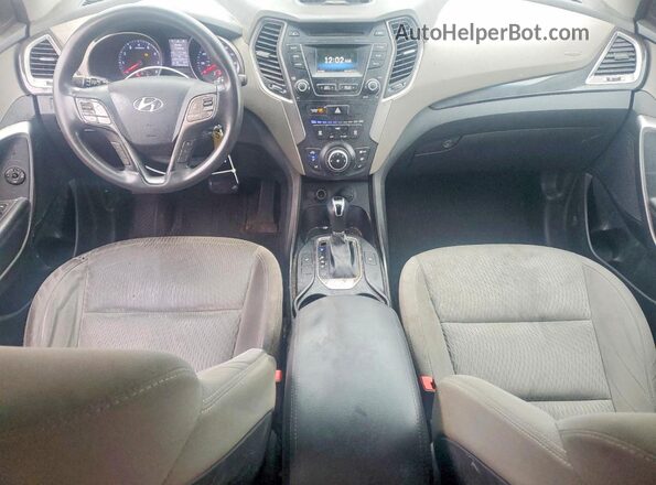 KM8SM4HF7GU155236 2016 HYUNDAI SANTA Black Առջևի վահանակի տեսք
