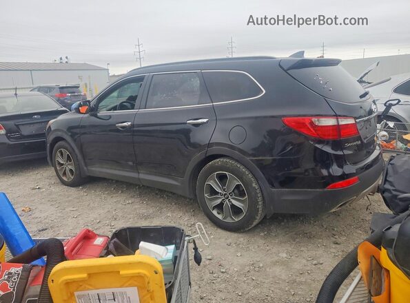 KM8SM4HF7GU155236 2016 HYUNDAI SANTA Black Հետևի ձախ