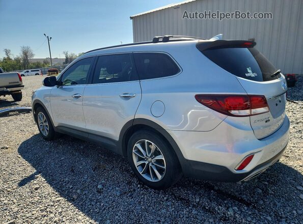 KM8SM4HF7KU304575 2019 HYUNDAI SANTA Серебряный Задняя левая четверть