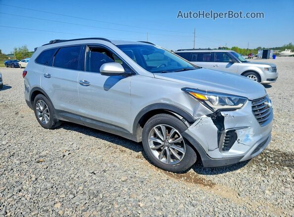 KM8SM4HF7KU304575 2019 HYUNDAI SANTA Серебряный Передняя правая четверть