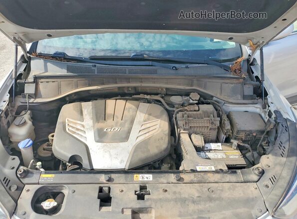KM8SM4HFXHU200767 2017 HYUNDAI SANTA Silver Vista interior trasera