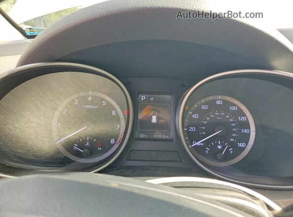 KM8SM4HFXHU200767 2017 HYUNDAI SANTA Silver Vista del cuadro de instrumentos