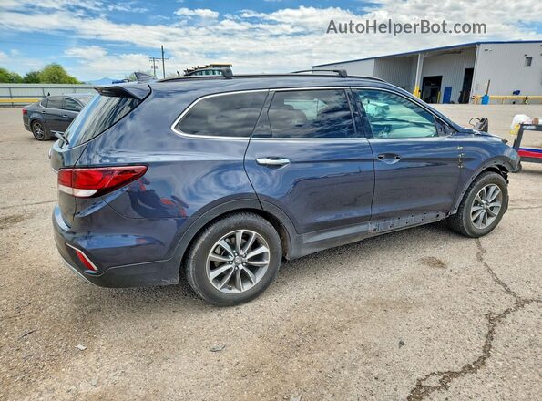 KM8SM4HFXJU270145 2018 HYUNDAI SANTA Blue 
