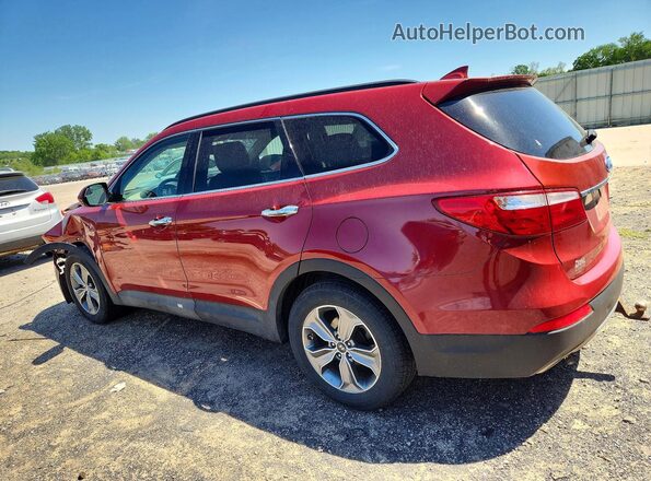 KM8SMDHF2GU162255 2016 HYUNDAI SANTA Red Trasero izquierdo