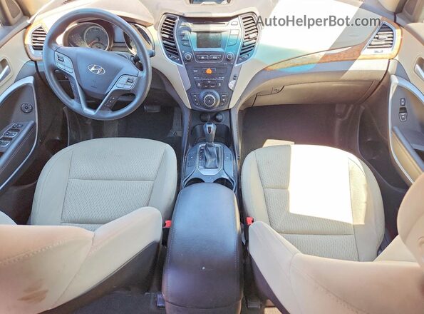 KM8SMDHF2GU162255 2016 HYUNDAI SANTA Red Vista del salpicadero