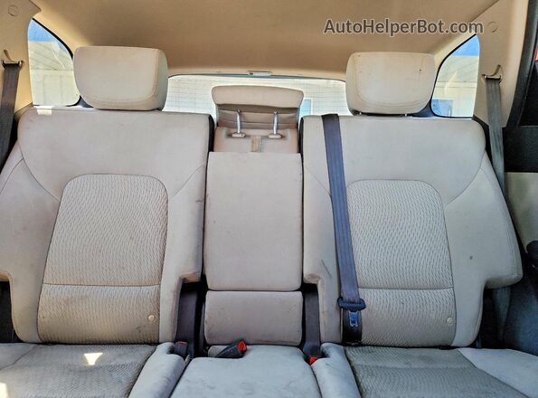KM8SMDHF2GU162255 2016 HYUNDAI SANTA Red Vista de los asientos traseros