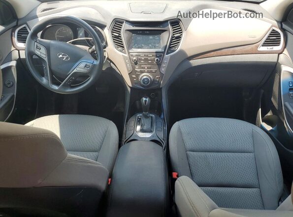 KM8SMDHF2HU257111 2017 HYUNDAI SANTA Silver Vista del salpicadero