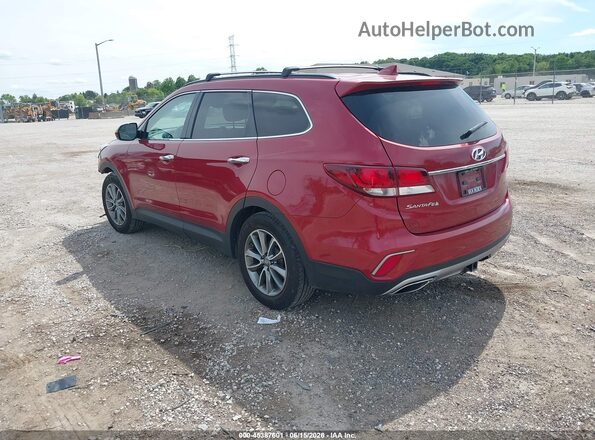 KM8SMDHF4HU200263 2017 HYUNDAI SANTA FE Burgundy Задня ліва чверть