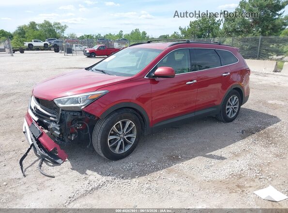 KM8SMDHF4HU200263 2017 HYUNDAI SANTA FE Burgundy Передня ліва чверть