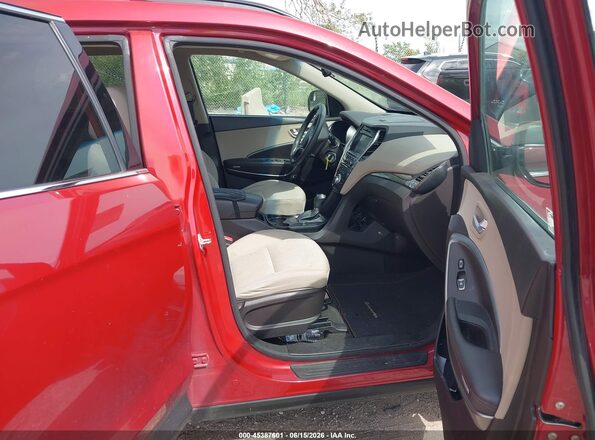 KM8SMDHF4HU200263 2017 HYUNDAI SANTA FE Burgundy Вид салону спереду