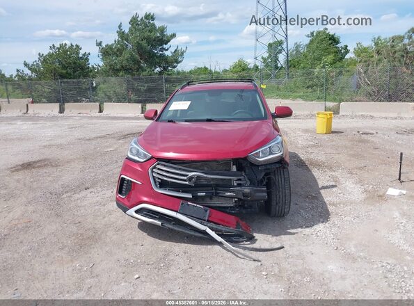 KM8SMDHF4HU200263 2017 HYUNDAI SANTA FE Burgundy Вид щитка приладів