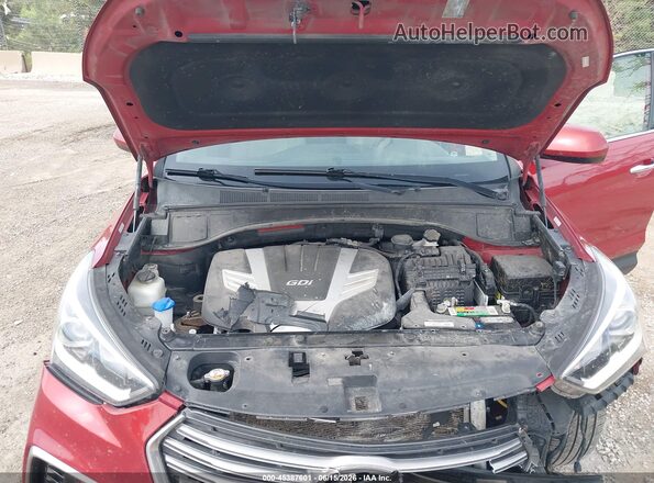 KM8SMDHF4HU200263 2017 HYUNDAI SANTA FE Burgundy Вид ззаду