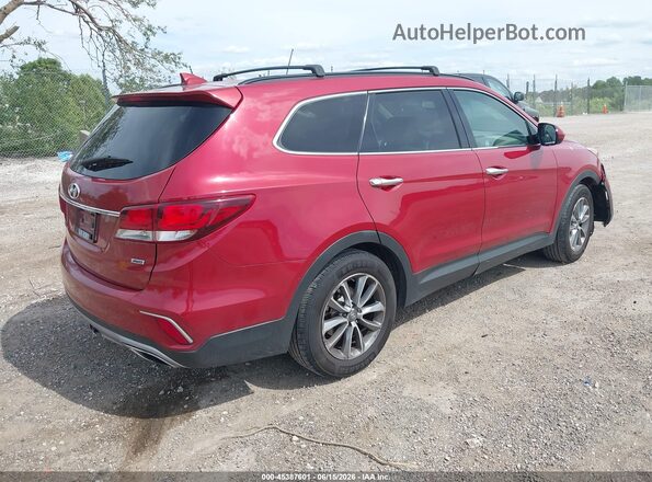 KM8SMDHF4HU200263 2017 HYUNDAI SANTA FE Burgundy Задня права чверть