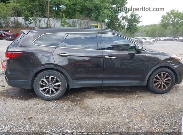 KM8SMDHF7HU209748 2017 HYUNDAI SANTA FE Black Вид щитка приладів