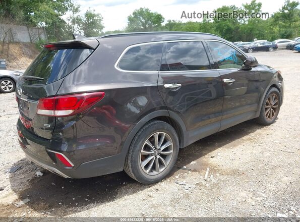 KM8SMDHF7HU209748 2017 HYUNDAI SANTA FE Black Задня права чверть