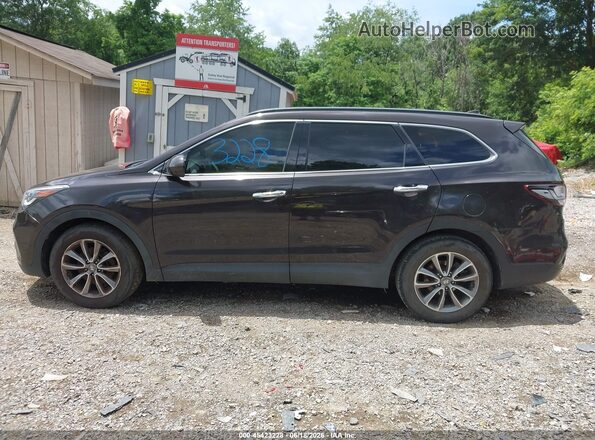KM8SMDHF7HU209748 2017 HYUNDAI SANTA FE Black Вид задньої частини салону