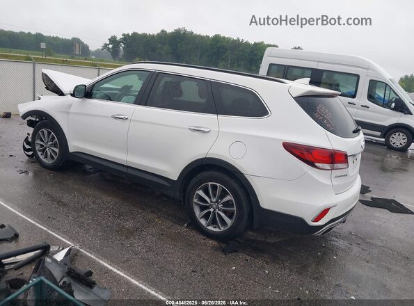 KM8SMDHF7JU276923 2018 HYUNDAI SANTA FE White Задня ліва чверть