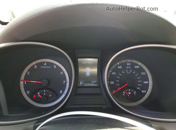 KM8SMDHF8GU129485 2016 HYUNDAI SANTA White Вид щитка приладів