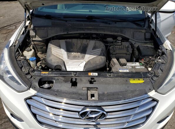 KM8SMDHF8GU129485 2016 HYUNDAI SANTA White Вид задньої частини салону