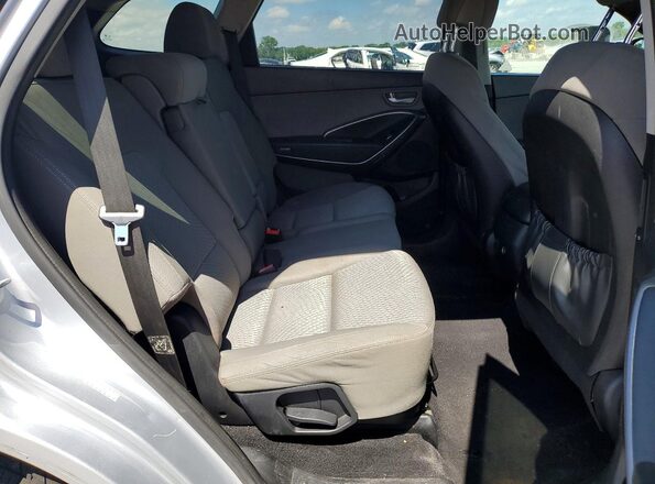 KM8SMDHF8GU144181 2016 HYUNDAI SANTA Silver Rear interior view