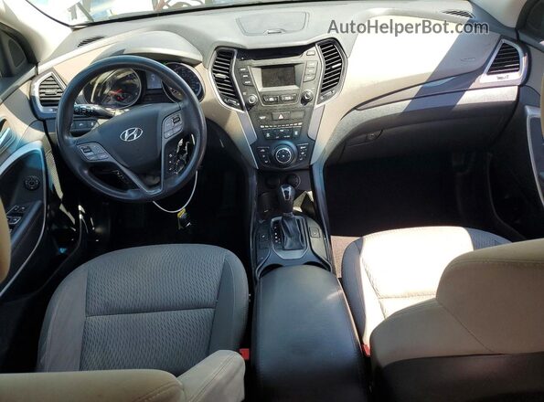 KM8SMDHF8GU144181 2016 HYUNDAI SANTA Silver Dashboard view