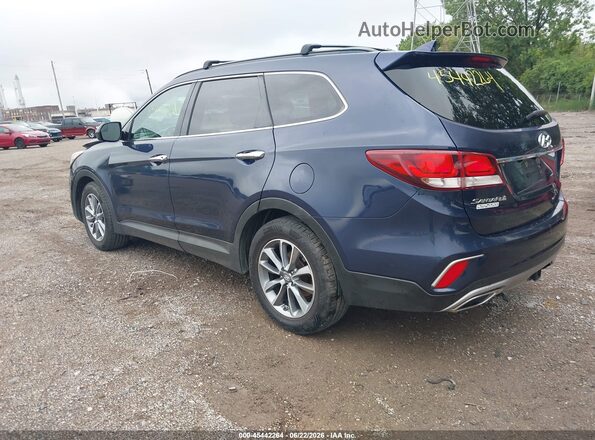 KM8SMDHF8HU183709 2017 HYUNDAI SANTA FE Blue Հետևի ձախ