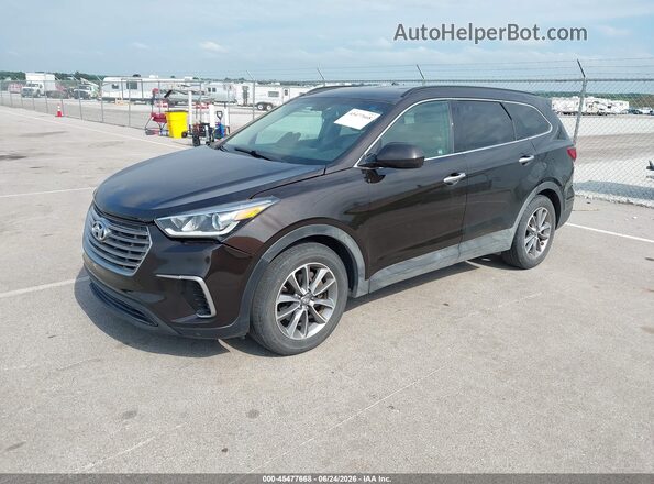 KM8SMDHF8HU224954 2017 HYUNDAI SANTA FE Black Przód lewy