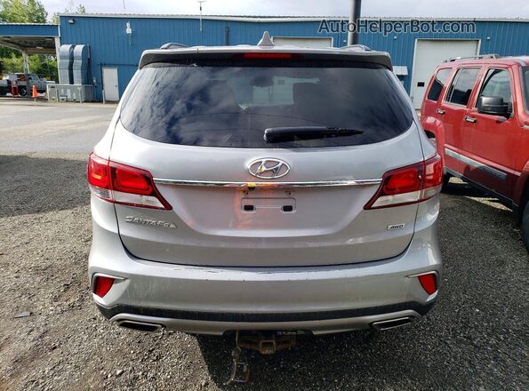 KM8SMDHFXHU200381 2017 HYUNDAI SANTA Gray უკანა ხედი
