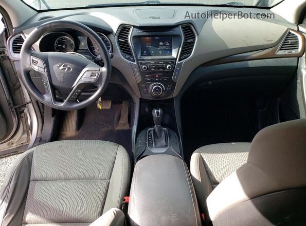 KM8SMDHFXHU200381 2017 HYUNDAI SANTA Gray წინა პანელის ხედი