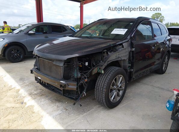 KM8SMDHFXHU230464 2017 HYUNDAI SANTA FE Black Front left