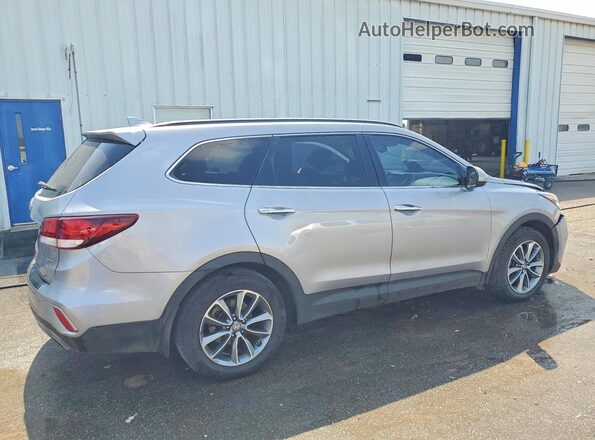 KM8SMDHFXJU257914 2018 HYUNDAI SANTA Silver Rear right