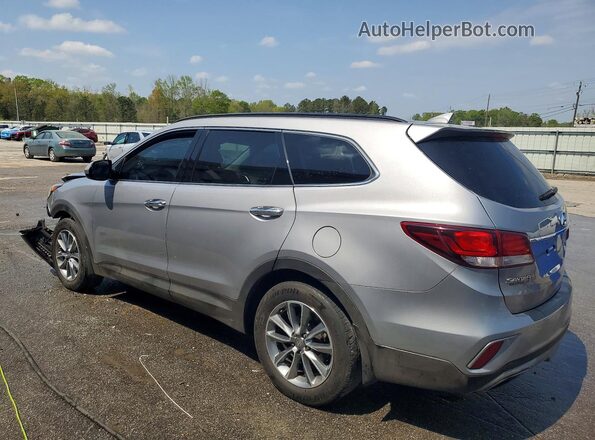 KM8SMDHFXJU257914 2018 HYUNDAI SANTA Silver Rear left