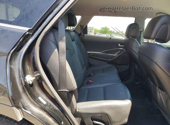 KM8SN4HF3KU303498 2019 HYUNDAI SANTA Black Vista interior trasera