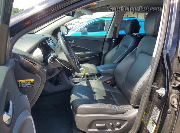 KM8SN4HF3KU303498 2019 HYUNDAI SANTA Black Vista interior delantera