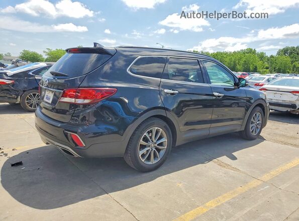 KM8SN4HF3KU303498 2019 HYUNDAI SANTA Black Trasero derecho
