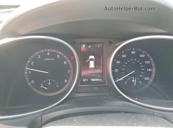 KM8SN4HF3KU303498 2019 HYUNDAI SANTA Black Vista del cuadro de instrumentos