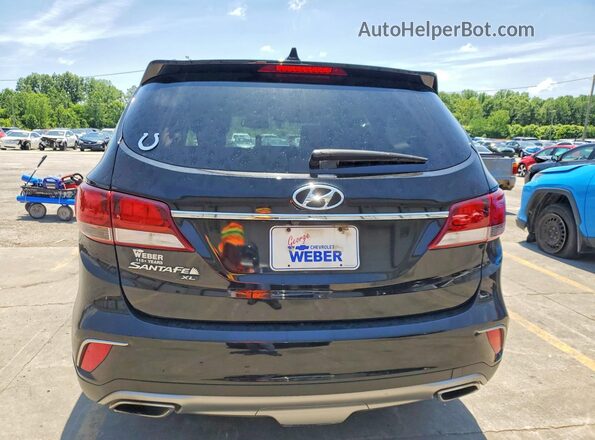 KM8SN4HF3KU303498 2019 HYUNDAI SANTA Black Vista trasera