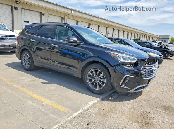 KM8SN4HF3KU303498 2019 HYUNDAI SANTA Black Delantero derecho