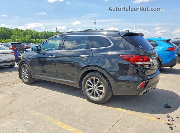 KM8SN4HF3KU303498 2019 HYUNDAI SANTA Black Trasero izquierdo