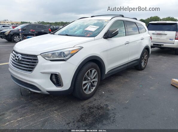 KM8SN4HF7HU237952 2017 HYUNDAI SANTA FE White Przód lewy