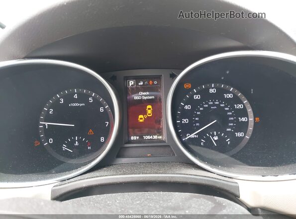 KM8SN4HF7HU237952 2017 HYUNDAI SANTA FE White Widok tylnych siedzeń