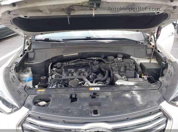 KM8SN4HF7HU237952 2017 HYUNDAI SANTA FE White Widok z tyłu