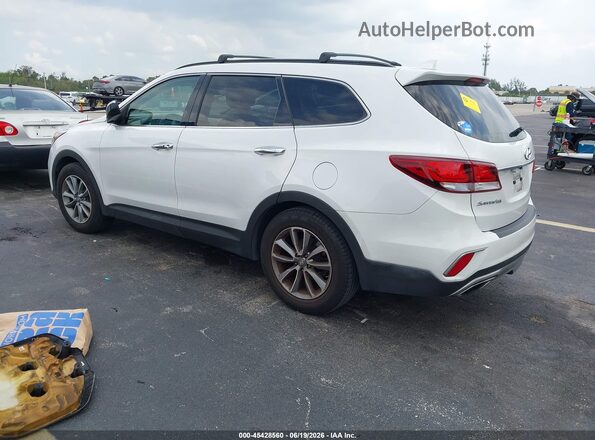 KM8SN4HF7HU237952 2017 HYUNDAI SANTA FE White Tył lewy